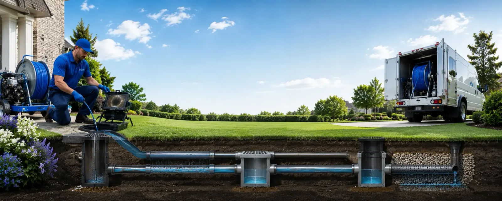 Outdoor drain cleaning information for Ledger, MT